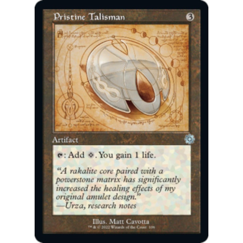Pristine Talisman (Schematic Art) | The Brothers' War Retro Artifacts