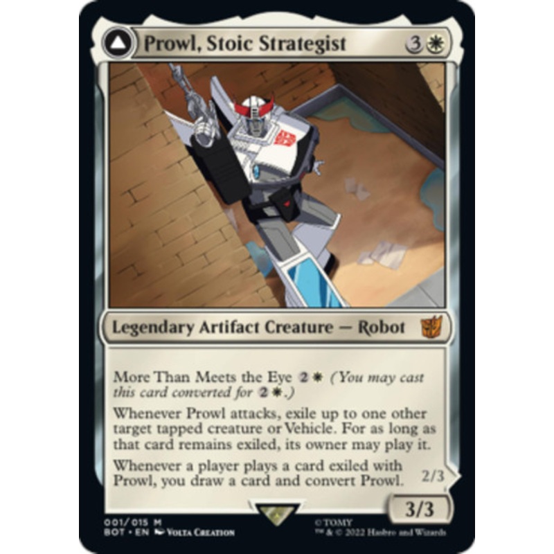 Prowl, Stoic Strategist // Prowl, Pursuit Vehicle (foil) | Transformers