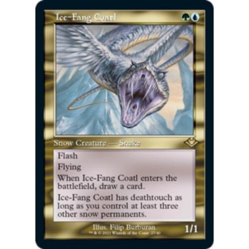 Ice-Fang Coatl (Retro Frame) (foil)