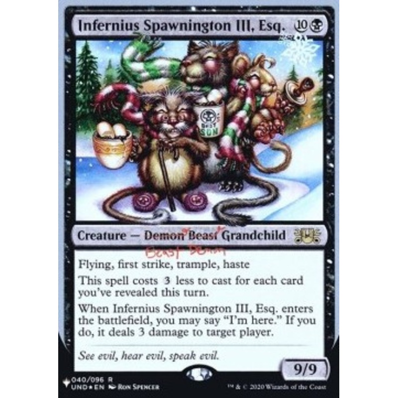 Infernius Spawnington III, Esq. (The List Reprint foil) | Unsanctioned