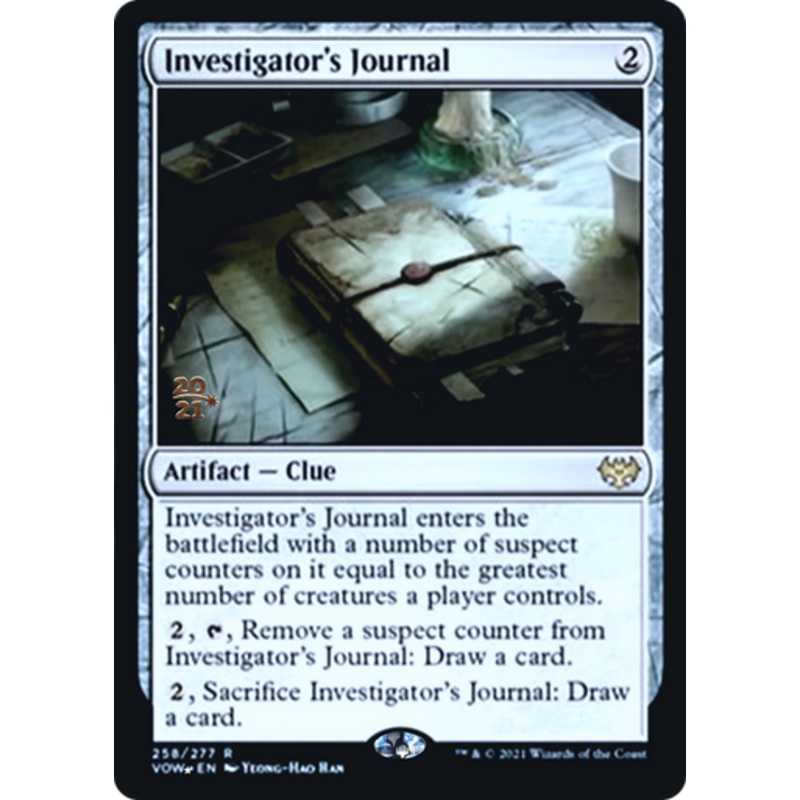 Investigator's Journal (Prerelease foil) | Innistrad: Crimson Vow