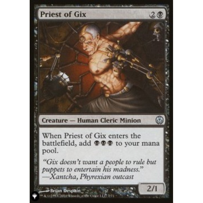 Priest of Gix (The List Reprint) | Duel Decks: Phyrexia vs. The Coalition