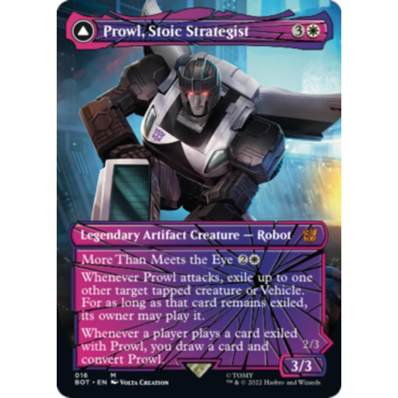 Prowl, Stoic Strategist // Prowl, Pursuit Vehicle (Shattered Glass Frame) | Transformers