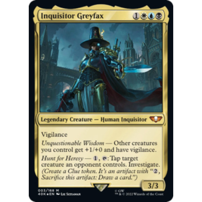 Inquisitor Greyfax (Surge Foil Display Commander) | Universes Beyond: Warhammer 40000