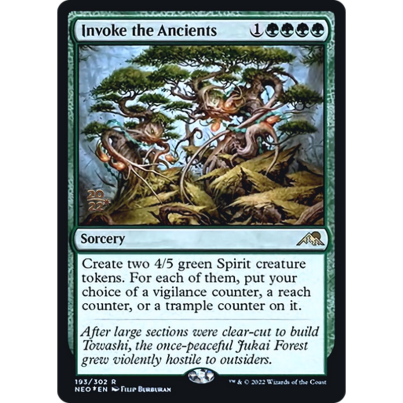 Invoke the Ancients (Prerelease foil) | Kamigawa: Neon Dynasty