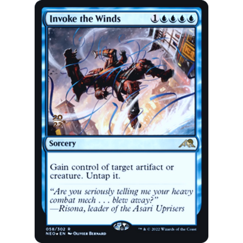 Invoke the Winds (Prerelease foil) | Kamigawa: Neon Dynasty