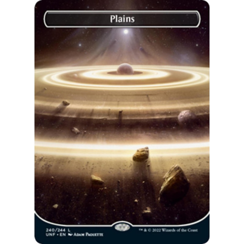 Plains #240 (Borderless foil) | Unfinity