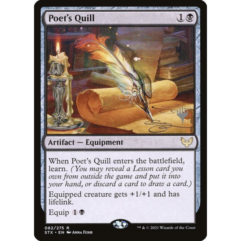 Poet's Quill (Promo Pack foil) | Strixhaven: School of Mages