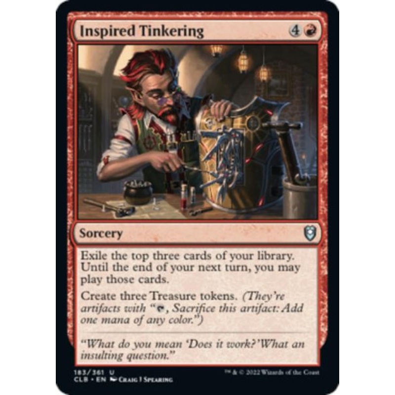 Inspired Tinkering | Commander Legends: Battle for Baldur's Gate