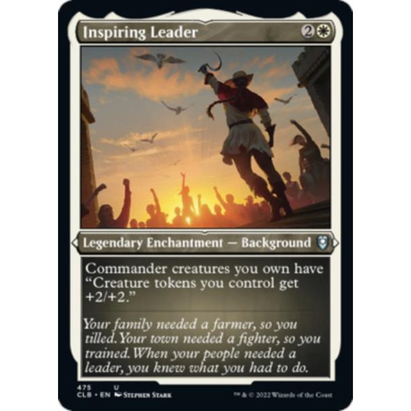 Inspiring Leader (Etched foil) | Commander Legends: Battle for Baldur's Gate