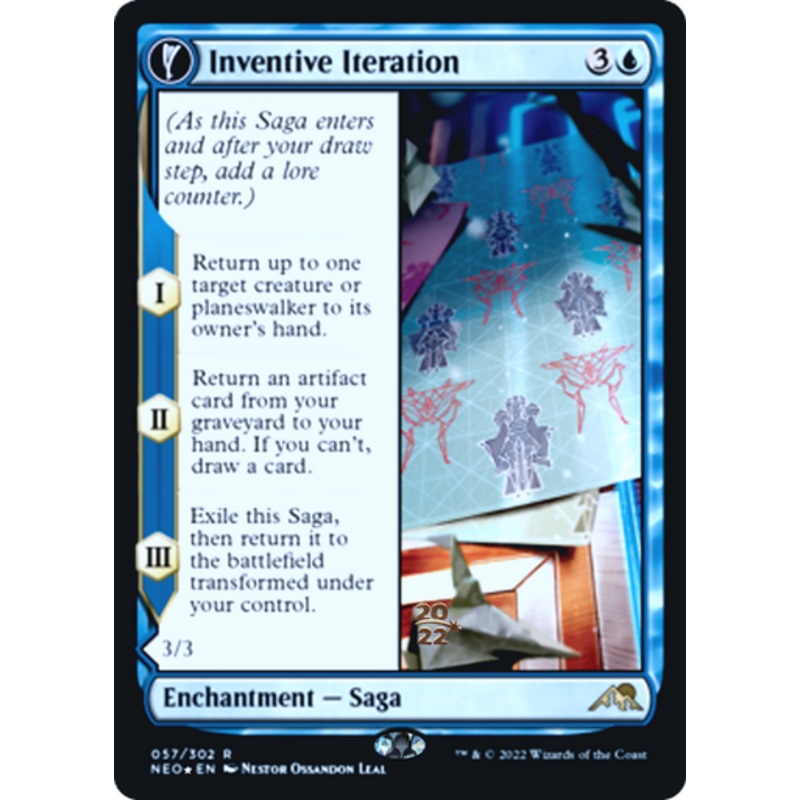 Inventive Iteration // Living Breakthrough (Prerelease foil) | Kamigawa: Neon Dynasty