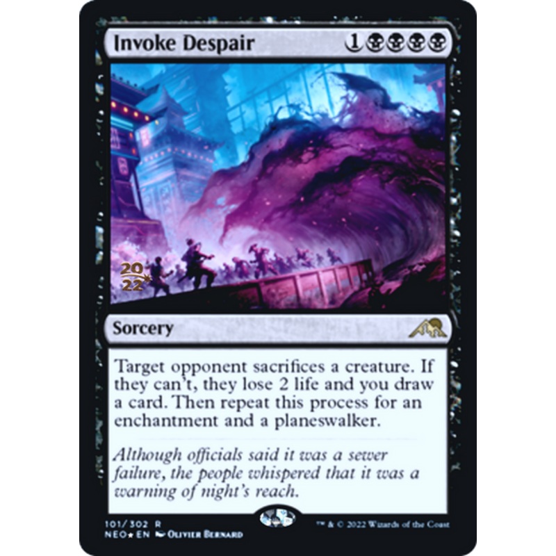 Invoke Despair (Prerelease foil) | Kamigawa: Neon Dynasty