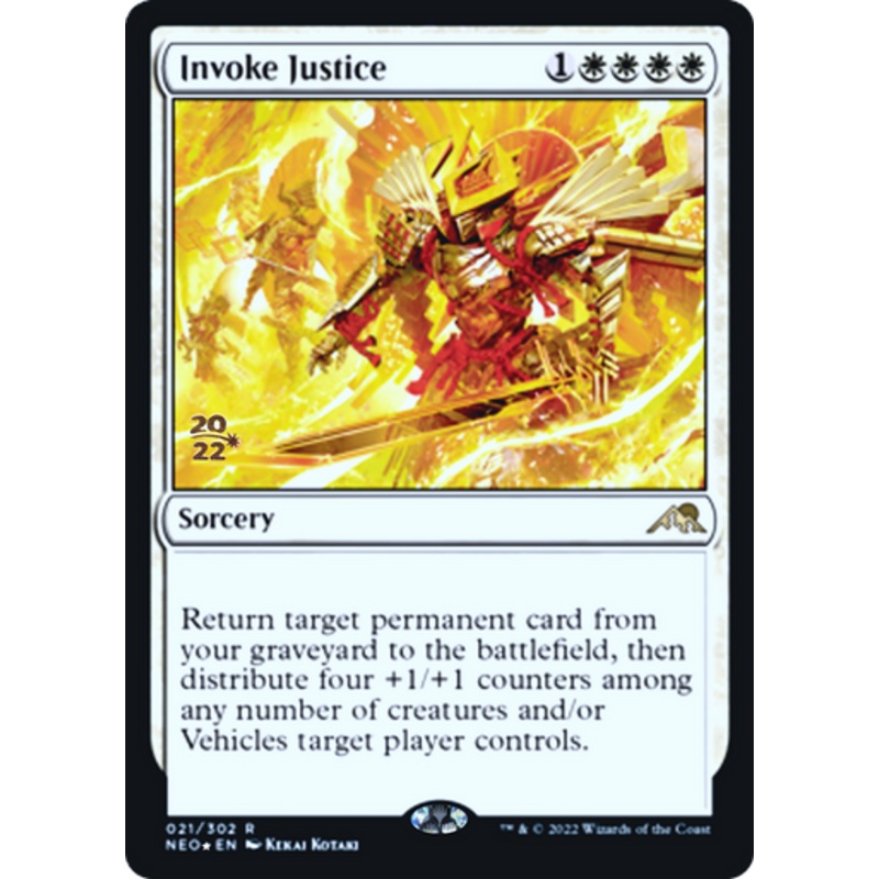 Invoke Justice (Prerelease foil) | Kamigawa: Neon Dynasty