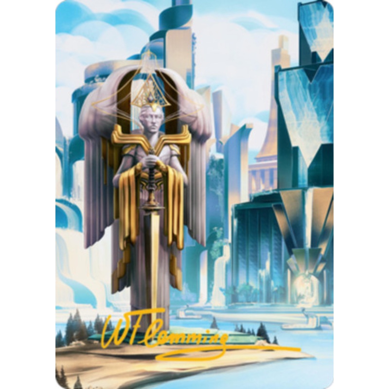 Island (#78) Art Card (Gold Signature) | Streets of New Capenna