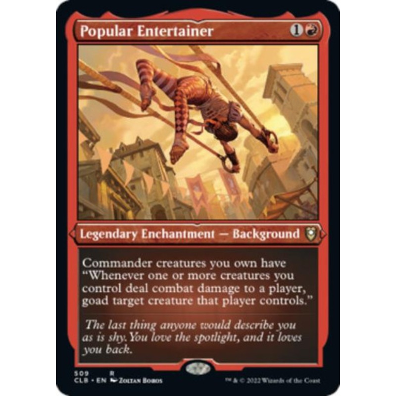Popular Entertainer (Etched foil) | Commander Legends: Battle for Baldur's Gate