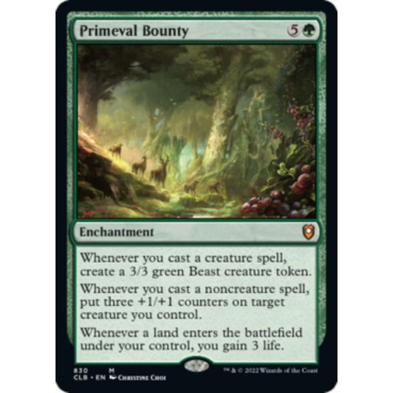 Primeval Bounty | Commander Legends: Battle for Baldur's Gate