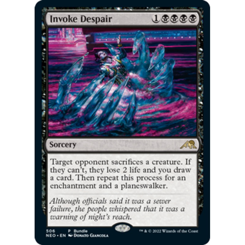 Invoke Despair (Bundle Promo) (foil) | Kamigawa: Neon Dynasty