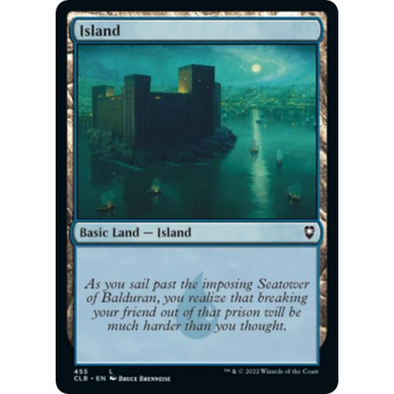 Island (#455) | Commander Legends: Battle for Baldur's Gate