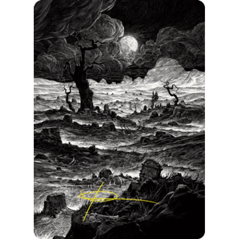 Plains 1 (#78) Art Card (Gold Signature) | Innistrad: Crimson Vow