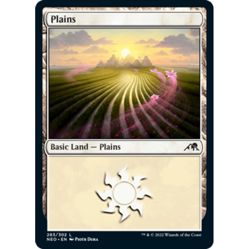 Plains (#283) (foil) | Kamigawa: Neon Dynasty