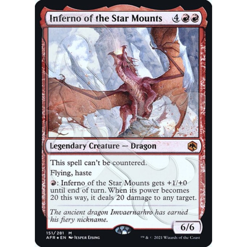 Inferno of the Star Mounts (Ampersand promo foil) | Adventures in the Forgotten Realms