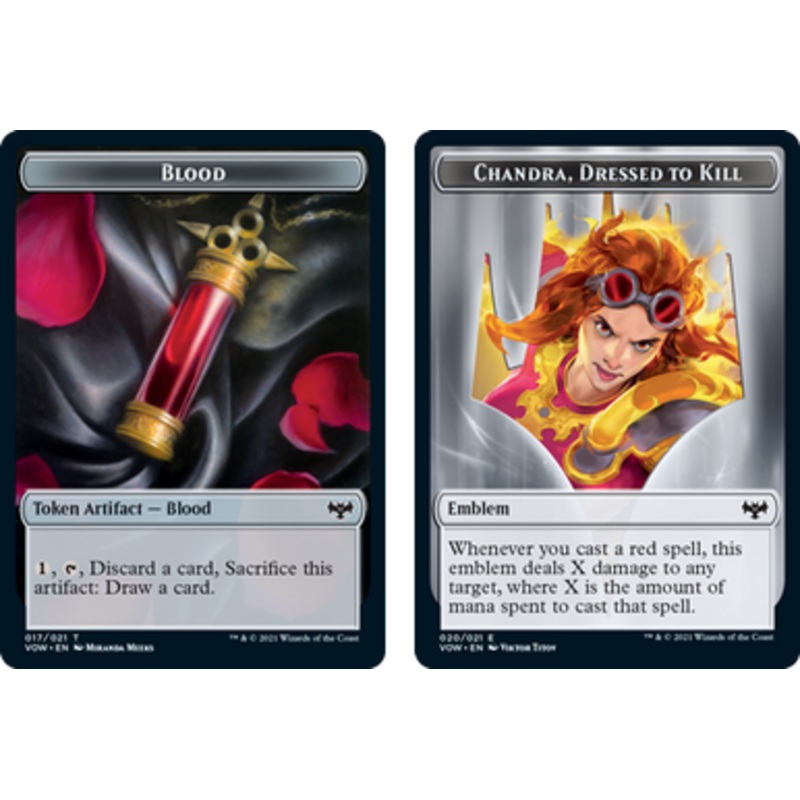 Innistrad: Crimson Vow - Blood // Chandra Emblem Token (foil) | Innistrad: Crimson Vow