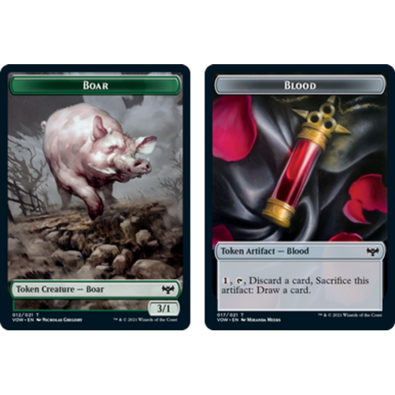 Innistrad: Crimson Vow - Boar // Blood Token (foil) | Innistrad: Crimson Vow