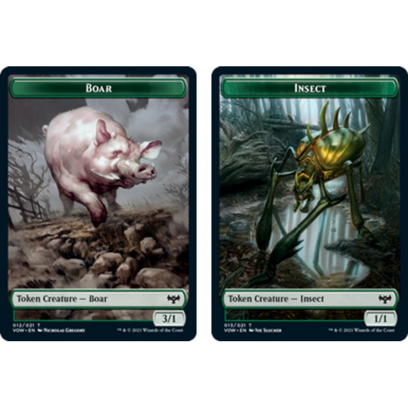 Innistrad: Crimson Vow - Boar // Insect Token (foil) | Innistrad: Crimson Vow