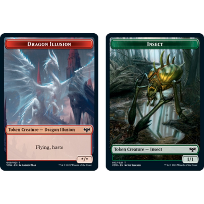 Innistrad: Crimson Vow - Dragon Illusion // Insect Token (foil) | Innistrad: Crimson Vow