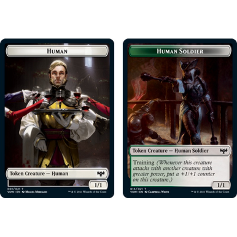 Innistrad: Crimson Vow - Human (#1) // Human Soldier Token (foil) | Innistrad: Crimson Vow