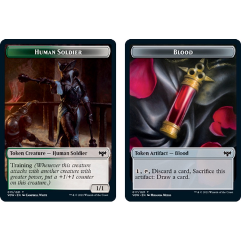 Innistrad: Crimson Vow - Human Soldier // Blood Token (foil) | Innistrad: Crimson Vow
