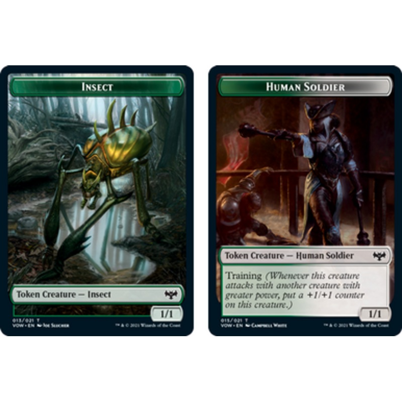 Innistrad: Crimson Vow - Insect // Human Soldier Token (foil) | Innistrad: Crimson Vow