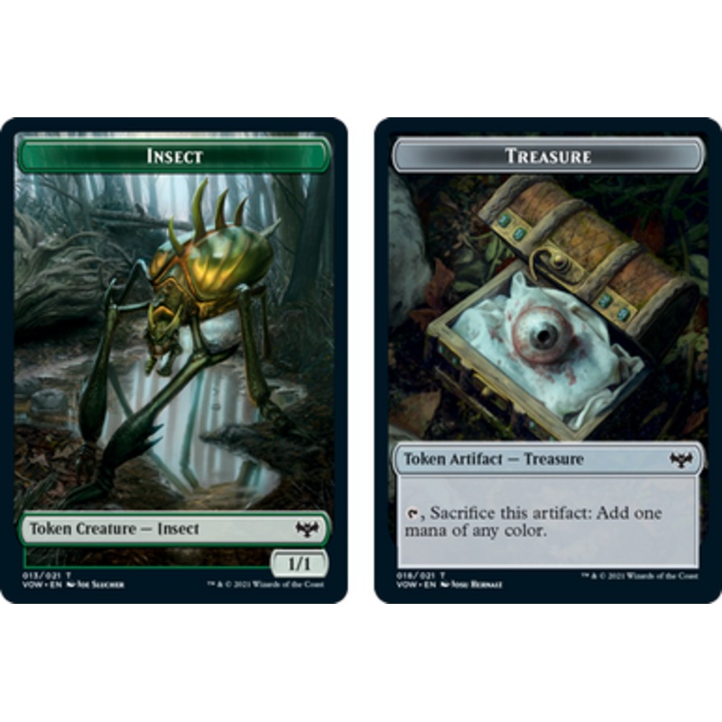 Innistrad: Crimson Vow - Insect // Treasure Token (foil) | Innistrad: Crimson Vow