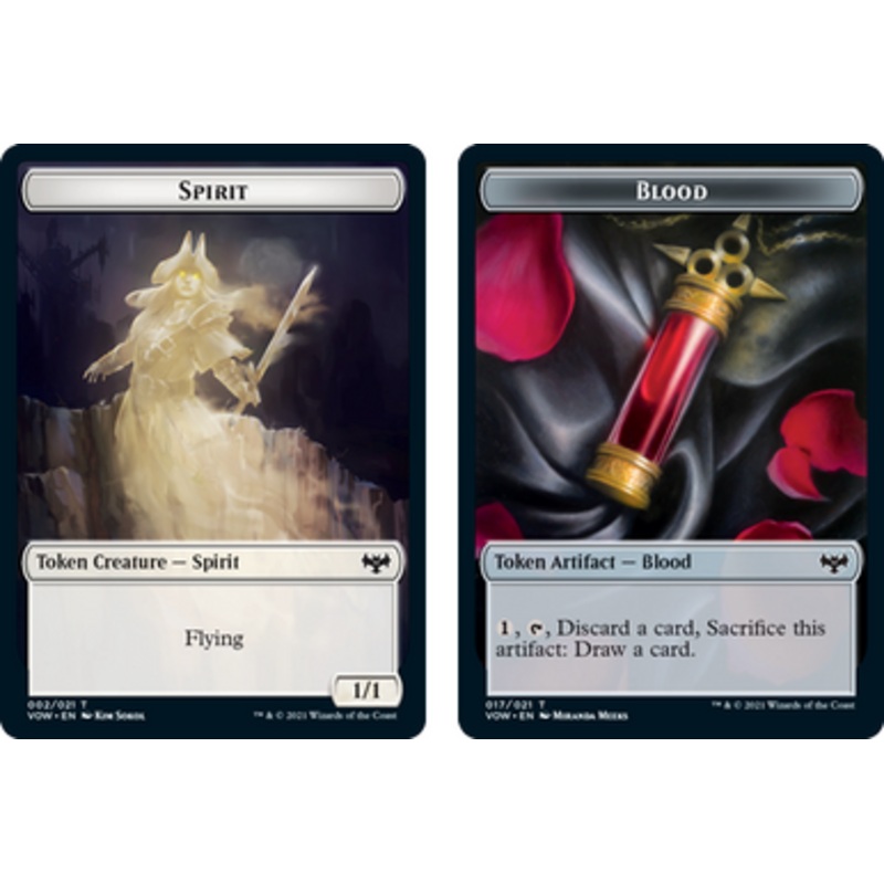 Innistrad: Crimson Vow - Spirit (#2) // Blood Token (foil) | Innistrad: Crimson Vow