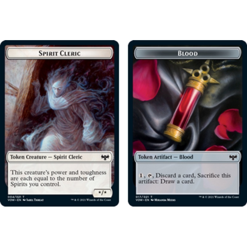 Innistrad: Crimson Vow - Spirit Cleric // Blood Token (foil) | Innistrad: Crimson Vow