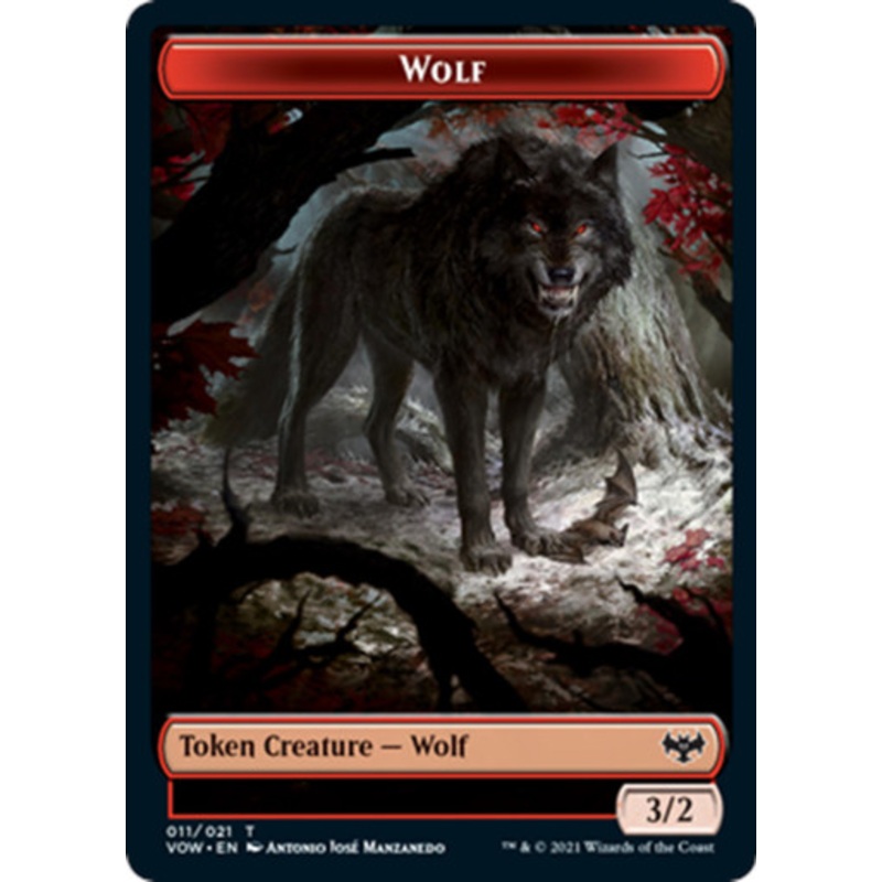Innistrad: Crimson Vow - Wolf Token (#11)