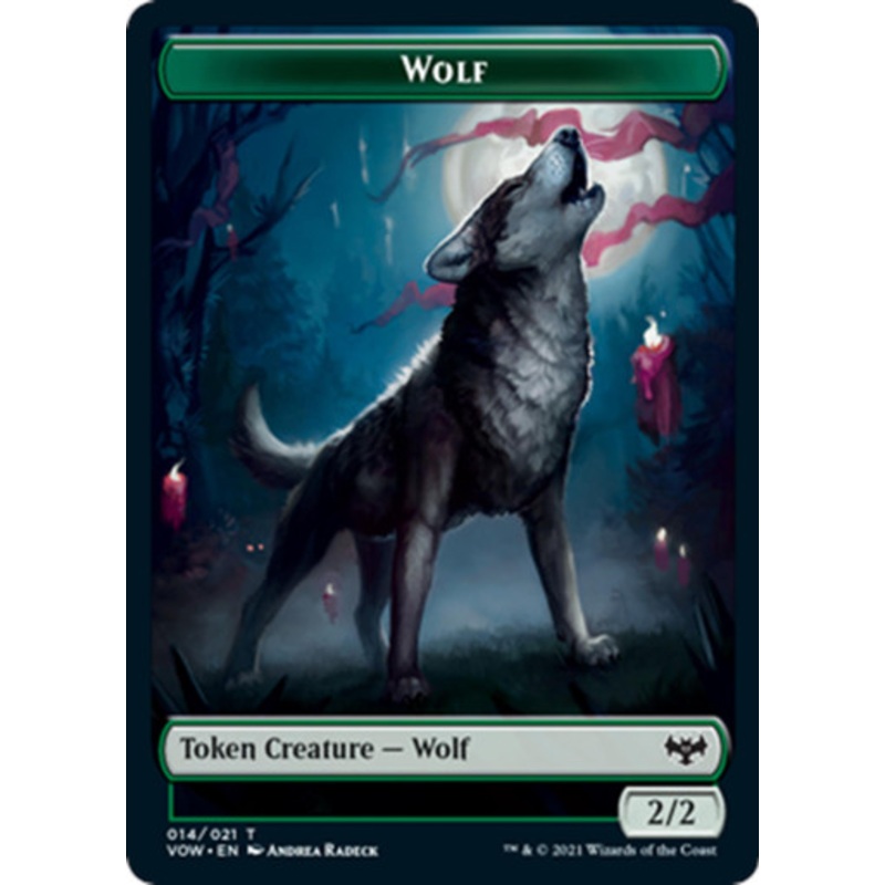 Innistrad: Crimson Vow - Wolf Token (#14)