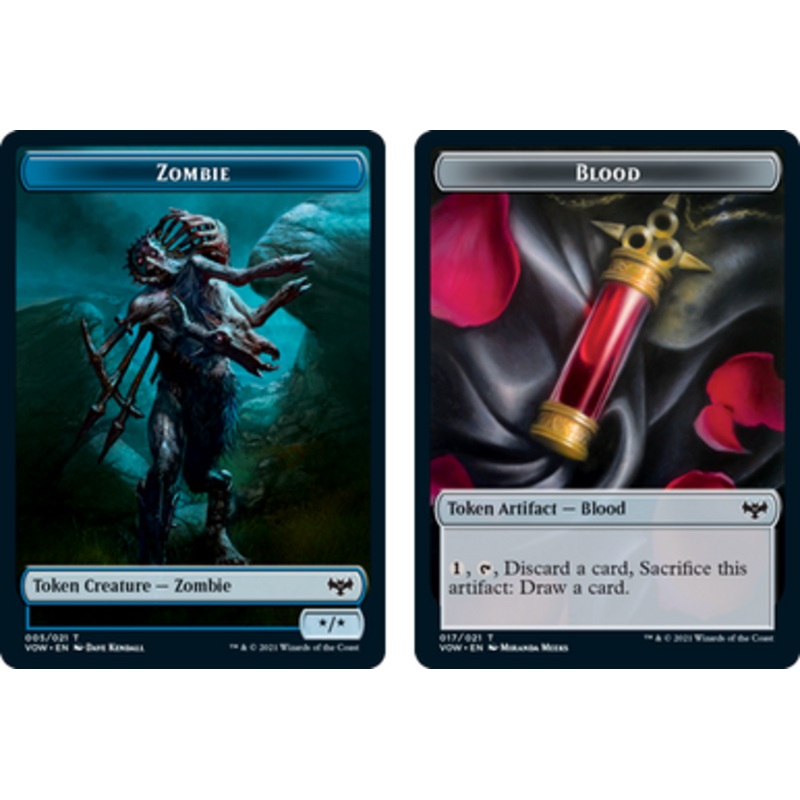 Innistrad: Crimson Vow - Zombie (#5) // Blood Token (foil) | Innistrad: Crimson Vow