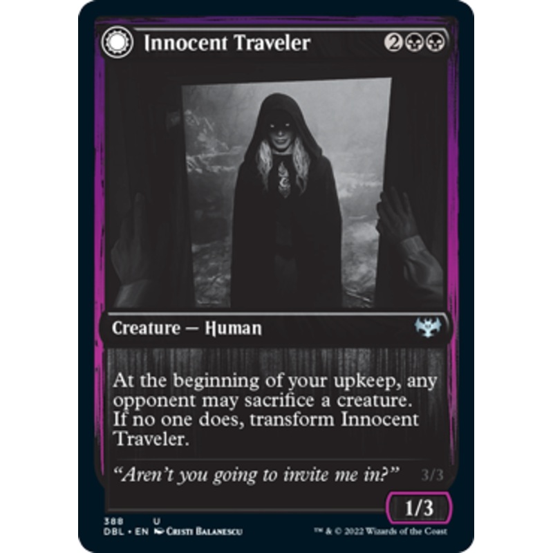 Innocent Traveler // Malicious Invader (foil) | Innistrad: Double Feature