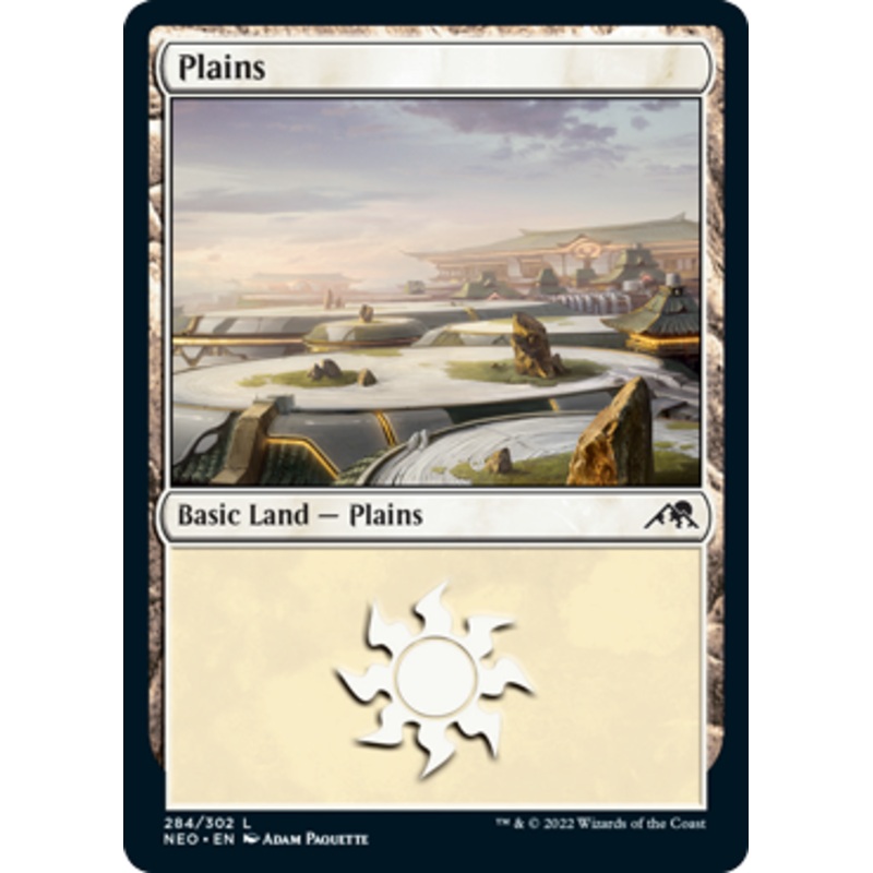 Plains (#284) (foil) | Kamigawa: Neon Dynasty