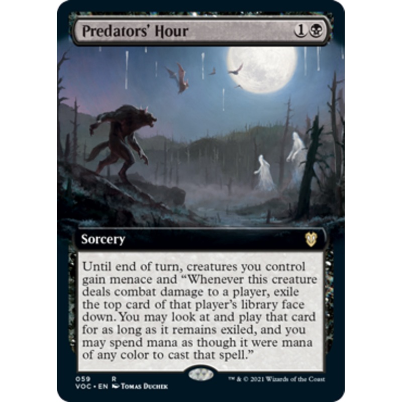 Predators' Hour (Extended Art) | Innistrad: Crimson Vow Commander