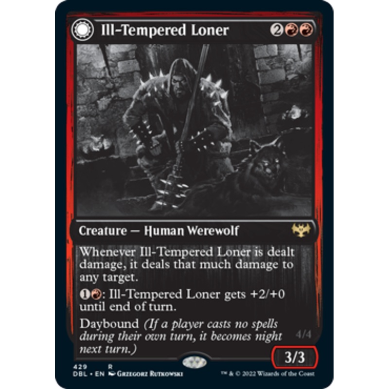 Ill-Tempered Loner // Howlpack Avenger | Innistrad: Double Feature