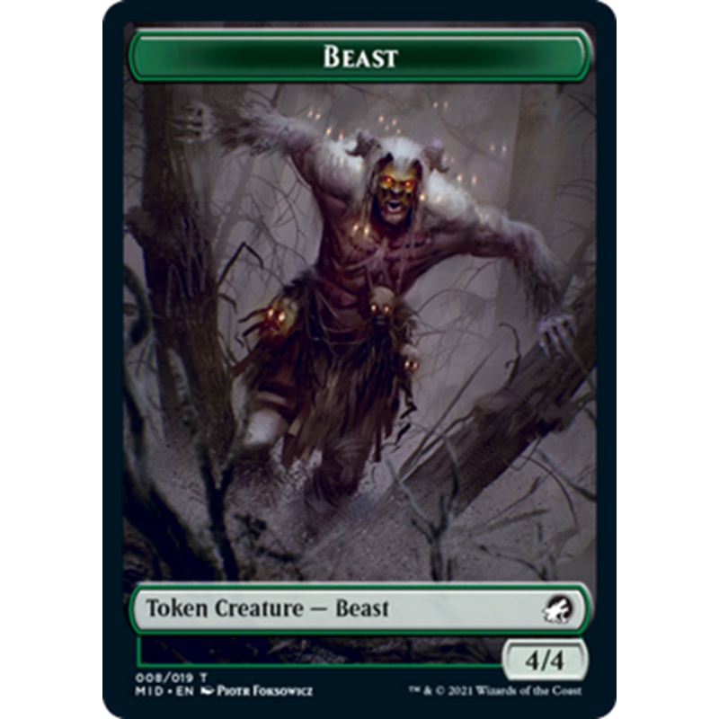 Innistrad: Midnight Hunt - Beast Token | Innistrad: Midnight Hunt