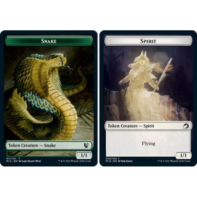 Innistrad: Midnight Hunt Commander - Spirit / Snake Token | Innistrad: Midnight Hunt Commander