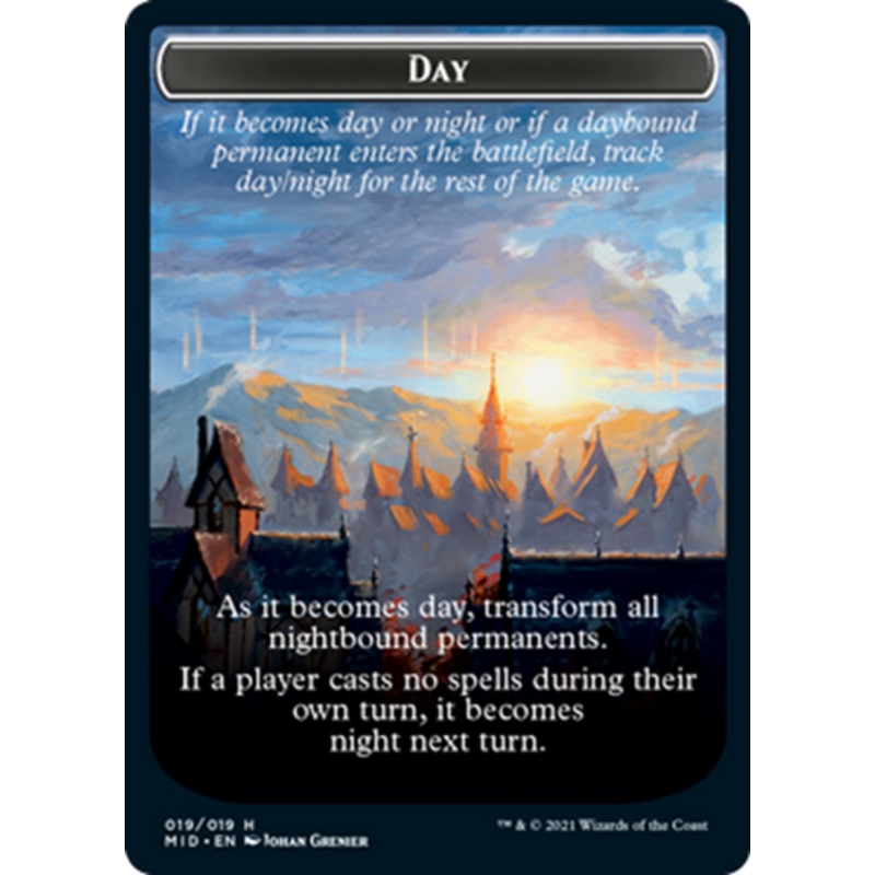 Innistrad: Midnight Hunt - Night // Day Token | Innistrad: Midnight Hunt