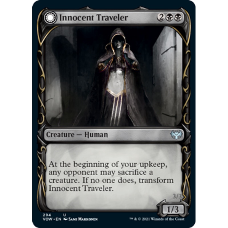 Innocent Traveler // Malicious Invader (Fang Frame) | Innistrad: Crimson Vow