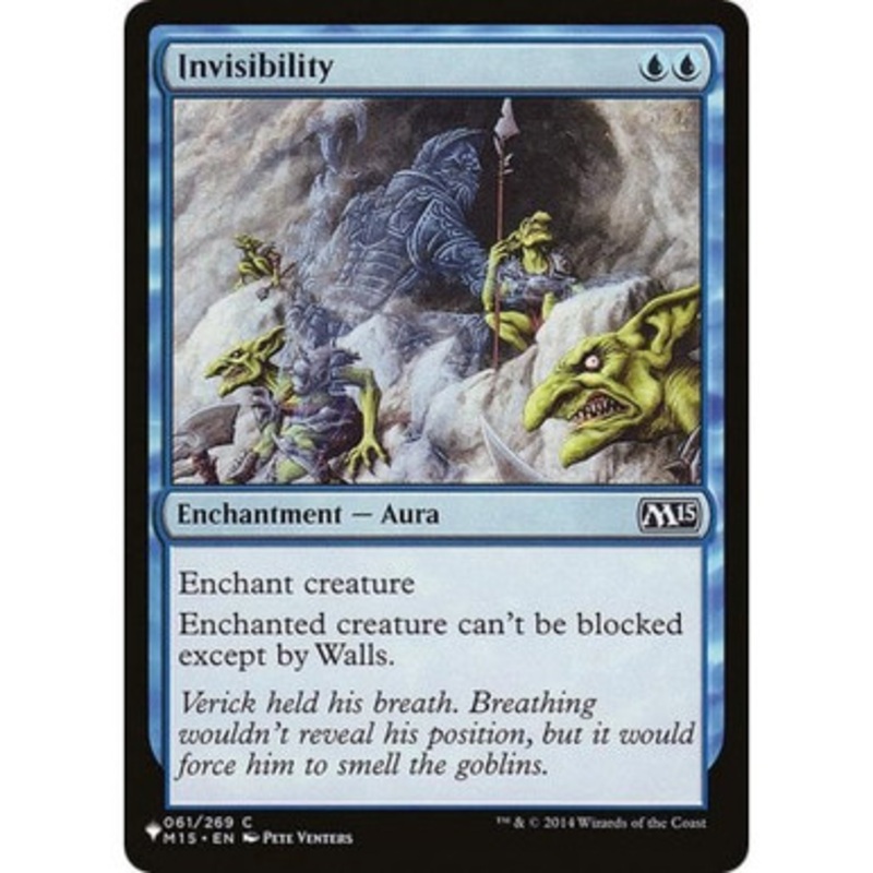 Invisibility (The List Reprint) | Magic 2015 Core Set