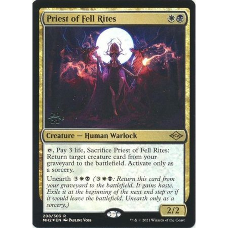 Priest of Fell Rites (Modern Horizons 2 Prerelease foil) | Modern Horizons 2