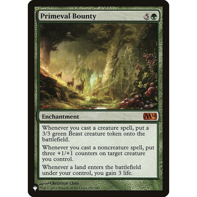 Primeval Bounty (The List Reprint) | Magic 2014 Core Set