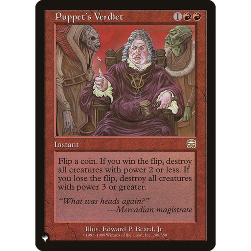 Puppet's Verdict (The List Reprint) | Mercadian Masques
